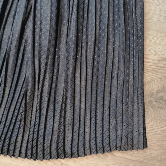 80s Vintage Esprit Sunburst Pleated Maxi Skirt - Picture 7 of 14